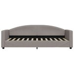 vidaXL Lit de repos sans matelas taupe 80x200 cm tissu