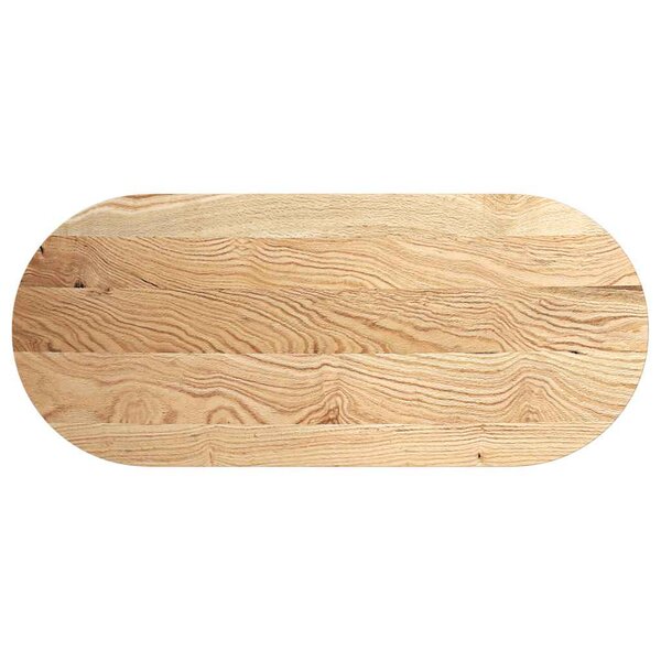 vidaXL Dessus de table 140x60x2 cm bois de chêne massif ovale