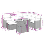 vidaXL Salon de jardin 8 Pièces avec coussins noir résine tressée