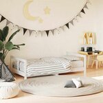 vidaXL Cadre de lit pour enfant blanc 80x160 cm bois de pin massif