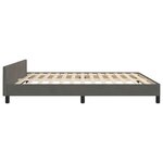 vidaXL Cadre de lit sans matelas gris foncé velours
