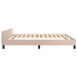 vidaXL Cadre de lit avec tête de lit sans matelas cappuccino 180x200cm