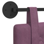 vidaXL Tête de lit suspendue Pourpre Velours