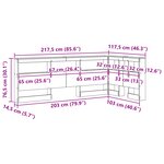vidaXL Tête de lit de rangement Blanc 100 cm Bois d'ingénierie