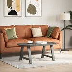 vidaXL Pieds de table basse en forme de A 2 pièces Anthracite 70 x (42-43) cm Acier