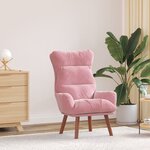 vidaXL Fauteuil Relaxant en Velours Rose