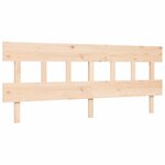 vidaXL Cadre de lit sans matelas 200x200 cm bois massif de pin