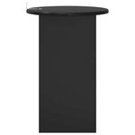 vidaXL Table d'appoint Chêne noir Ø 39 5 x 55 cm Bois d'ingénierie