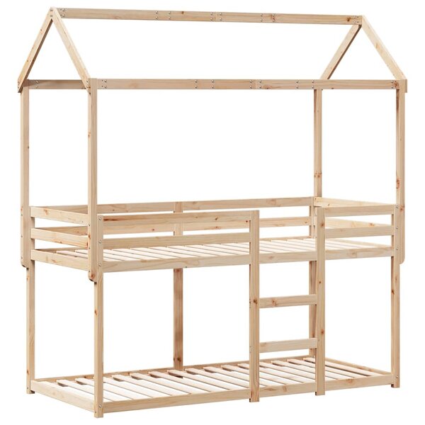 vidaXL Lit superposé sans matelas 90x200 cm bois de pin massif