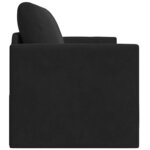 vidaXL Canapé-Lit 110cm Noir Velours