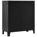vidaXL Coffre de rangement industriel Noir 90x40x100 cm Acier