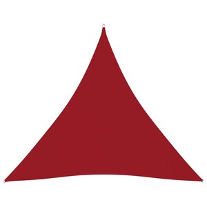 Vidaxl voile de parasol tissu oxford triangulaire 5x5x5 m rouge