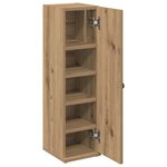 vidaXL Meuble de salle de bain avec porte-rouleau chêne artisanal