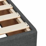 vidaXL Cadre de lit sans matelas gris foncé 160x200 cm tissu