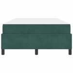vidaXL Cadre de lit Vert foncé  vert et blanc 120 x 200 cm Velours