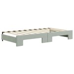 vidaXL Lit de jour avec lit gigogne gris clair 90x190 cm velours