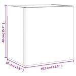 vidaXL Meubles TV muraux 2 Pièces chêne marron 40 5x30x40 cm