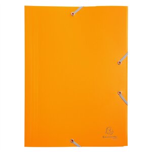 Chemise à élastique 3 rabats Polypropylène 4/10e Opaque Eco - A4 - Jaune x 30 EXACOMPTA