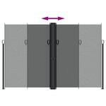 vidaXL Auvent latéral rétractable anthracite 220x600 cm