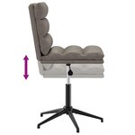 vidaXL Chaises à manger lot de 6 gris similicuir