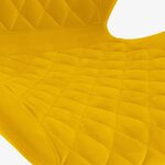 vidaXL Tabourets de bar lot de 2 jaune moutarde velours