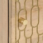 vidaXL Tables de chevet 2 Pièces 40x33x46 cm Bois de manguier solide