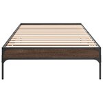 vidaXL Cadre de lit sans matelas chêne marron 90x200 cm