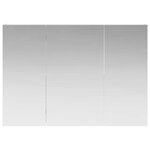 vidaXL Armoire Miroir de Salle de Bain Blanc 100 x 14 5 x 70 cm