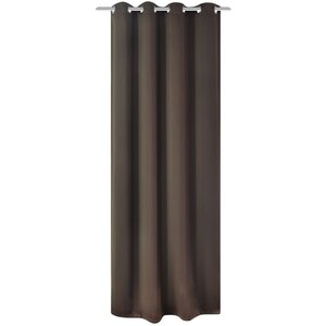 vidaXL Rideau occultant avec œillets métalliques 270 x 245 cm Marron