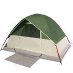 vidaXL Tente de camping à dôme 2 personne vert imperméable