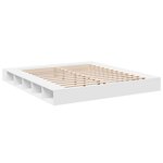 vidaXL Cadre de lit sans matelas blanc 180x200 cm