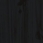 vidaXL Lit de jour sans matelas noir 80x200 cm bois de pin massif