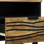 vidaXL Table Basse - 80 x 54 x 40 cm - Bois de Mangue Solide