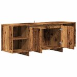 vidaXL Meuble TV vieux bois 130x35x50 cm bois d'ingénierie