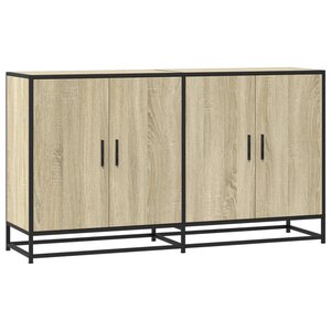 vidaXL Buffet chêne sonoma 134x35x76 cm bois d'ingénierie