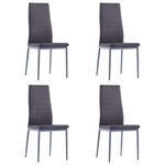 vidaXL Mobilier de salle à manger 5 Pièces Gris