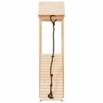 vidaXL Maisonnette de jeu avec mur d'escalade bois massif de pin