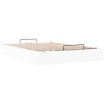 vidaXL Cadre de lit ottoman sans matelas blanc 140x190 cm similicuir