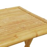 vidaXL Table de jardin pliable 55x55x75 cm bambou