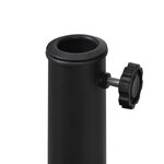vidaXL Socle de parasol rond Résine