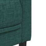 vidaXL Ensemble de canapés 2 Pièces vert foncé tissu