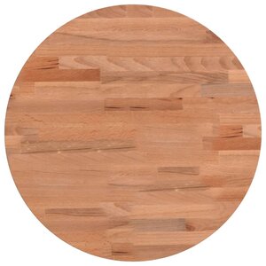 vidaXL Dessus de table Ø40x2 5 cm rond bois massif de hêtre