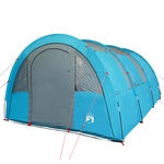 vidaXL Tente de camping tunnel 4 personnes bleu imperméable