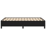 vidaXL Cadre de lit sans matelas noir 120x200 cm tissu