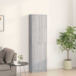 vidaXL Armoire Sonoma gris 55 x 25 x 189 cm Bois d'ingénierie