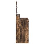 vidaXL Coiffeuse Chêne fumé 79 x 41 x 135 cm Bois d'ingénierie