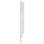vidaXL Tête de lit de remplacement métal blanc 200 cm