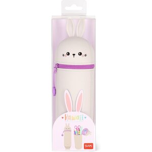 Legami KA0014 - Trousse en Silicone Souple 2-en-1 - Kawaii