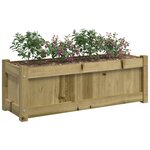 vidaXL Jardinière d'extérieur 90x31x31 cm bois de pin imprégné