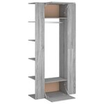 vidaXL Armoires de couloir 2 Pièces sonoma gris Bois d'ingénierie